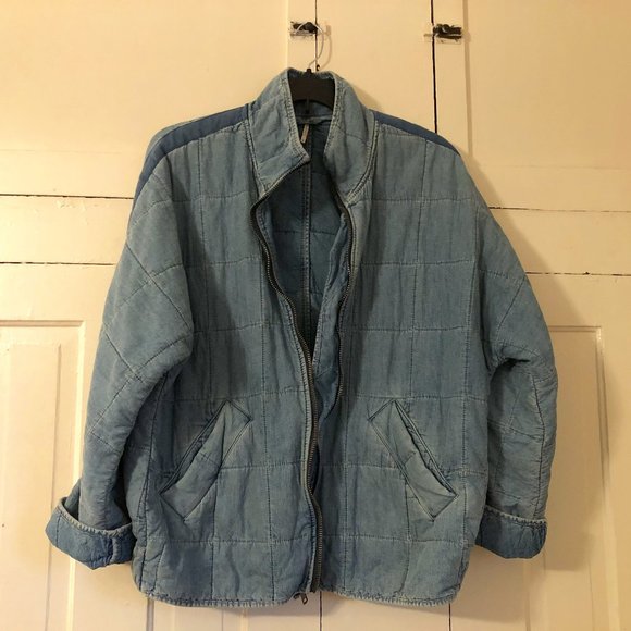 Dolman Sleeve Quilted Jacket - Free People M
